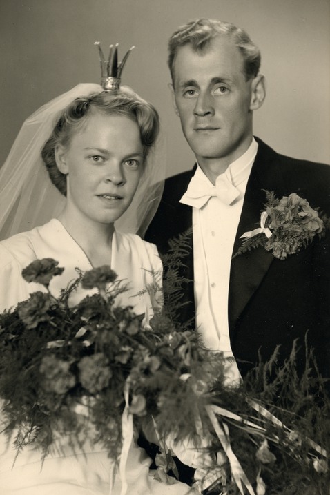 Karl Johans och Ruths bröllopsfoto 